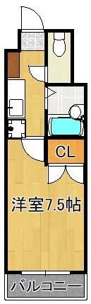 トーケン設計戸畑駅前IIの間取り画像