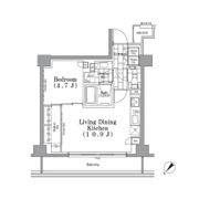 ONE ROOF FLAT TSUKISHIMAの間取り画像