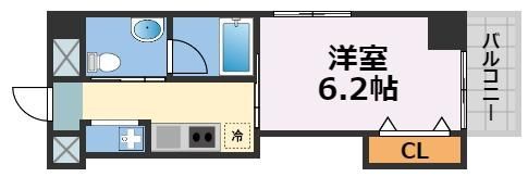 ワイズコート難波ウエストの間取り画像