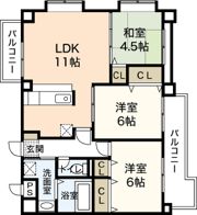 コーポラス古市の間取り画像