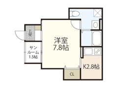 K39パウリスタ戸坂の間取り画像