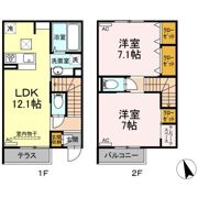 西臺 稀 上ノ臺（ﾆｼﾀﾞｲﾏﾚｳｴﾉﾀﾞｲ）の間取り画像