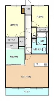 サントノーレ岡山東の間取り画像