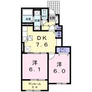 グランツ シュティル 飯塚の間取り画像