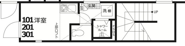 One CUBE 夏目坂の間取り画像