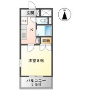 グランドール弐番館の間取り画像