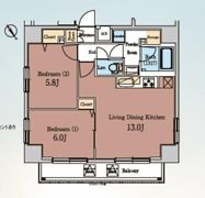 HY’s 田端Ⅱeastの間取り画像