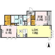 (仮)D-ROOM北小岩の間取り画像