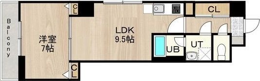 CITY SPIRE浜大津駅前の間取り画像