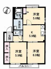 リッチ A棟の間取り画像
