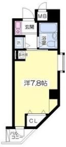 ベルビューレ江坂弐番館の間取り画像