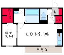 アクシス北野田の間取り画像