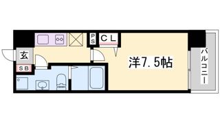アドバンス神戸プラージュの間取り画像