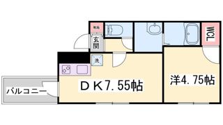 フジパレス小河通Ⅲ番館の間取り画像