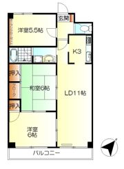 ロサンジュ西中央の間取り画像