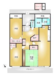 T-one MIYAHARA East Aの間取り画像