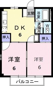 ウイングポ－トKの間取り画像