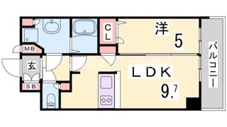 プレサンス三宮ポルトの間取り画像