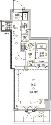 ユリカロゼ五反野Ⅲの間取り画像