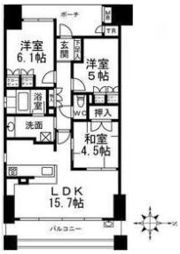 プラウド大津におの浜の間取り画像