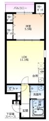 フジパレス十三北Ⅱ番館の間取り画像