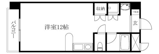 コスモスハイツ道後の間取り画像