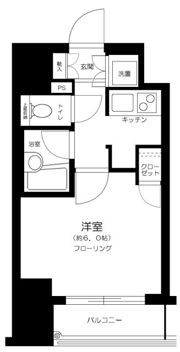 ドルチェ日本橋浜町・壱番館の間取り画像
