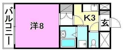 エコール久米の間取り画像