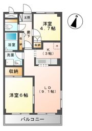 パールハイツ蘇我Ⅰの間取り画像