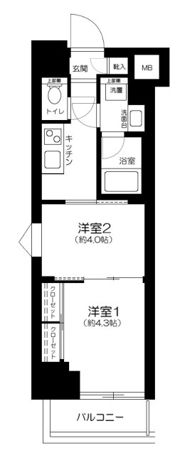 ガーラ・プレシャス神宮外苑の間取り画像