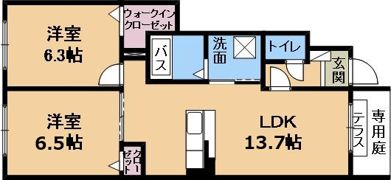 グランドゥール楓の間取り画像