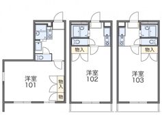レオパレスTWO＆TWOの間取り画像