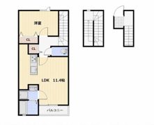 Fortuna平井B棟の間取り画像