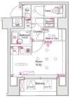 L－Flat新富町の間取り画像