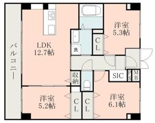 フォーエス武蔵ヶ丘北Southの間取り画像