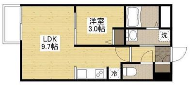 月光矢賀ソレイユサイド参番館の間取り画像