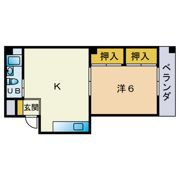 平尾コーポラスの間取り画像