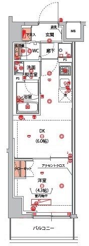 ハーモニーレジデンス山手サウス大塚の間取り画像