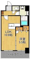 （仮称）九州共立大前マンションの間取り画像