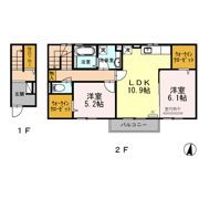 ヴェルシャトレー古賀島の間取り画像