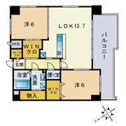 アクシオン箱崎東グランデの間取り画像
