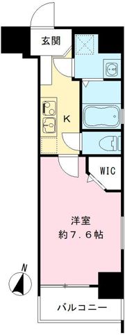 HRフロントリーガル難波WESTの間取り画像
