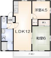 レトア三軒屋の間取り画像