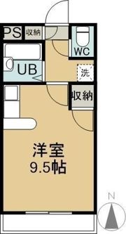 メモリアルハイツの間取り画像