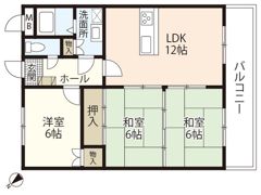 カンファタブルタガワⅡの間取り画像