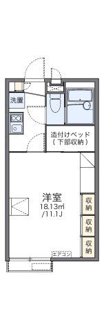 レオパレスビハクの間取り画像
