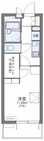 レオパレスエスタⅣの間取り画像