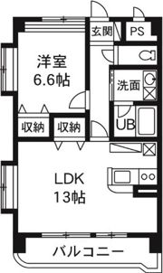 マンションエスポワールの間取り画像