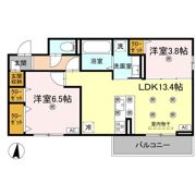 クランツ北井門Bの間取り画像