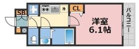 プレサンス難波セレクトの間取り画像